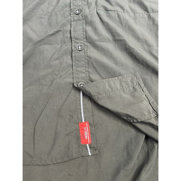 Craghoppers Mens XL Nosilife Green Button Up Short Sleeve‎ Vented Trek - Picture 5 of 7